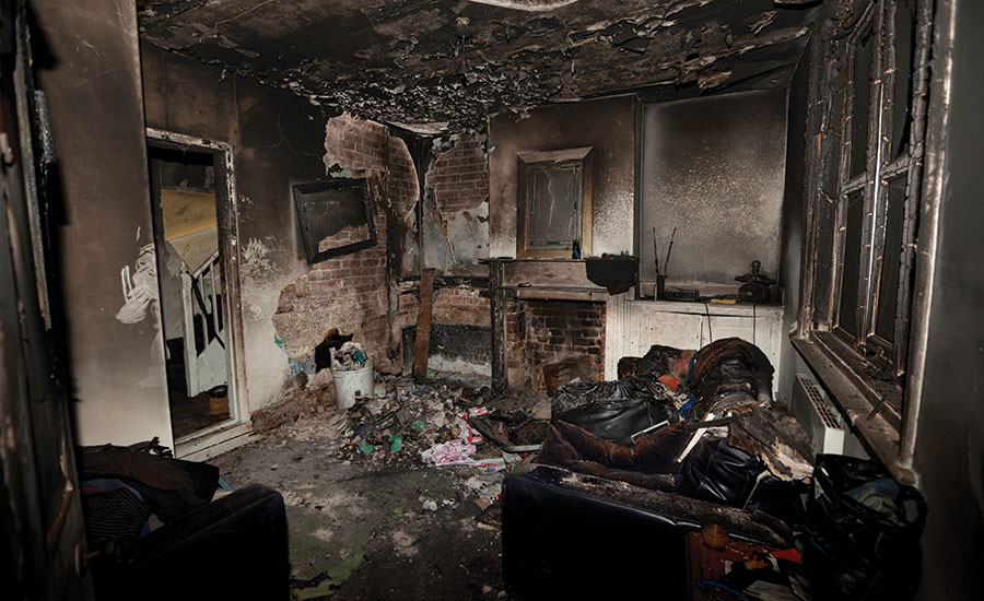 Fire Damage Restoration in Garden Grove, California (2825)